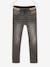 Rechte fleecebroek jongens denim look DARK GROSS+denim grijs+double stone+gebleekt denim+STONE MIDDEN+zwart denim - vertbaudet enfant 