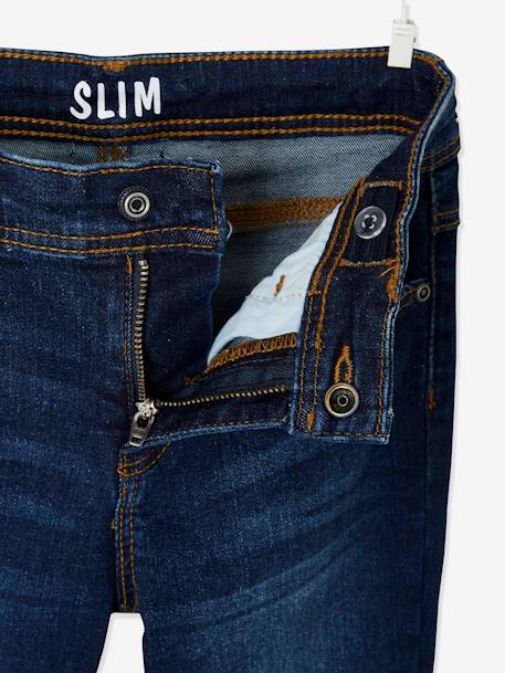 Slim fit jongensjeans Morphologik 'waterless' heupomtrek MEDIUM DENIM DONKERGRIJS+denimgrijs+double stone+RUW DENIM+STONE+zwart denim - vertbaudet enfant 