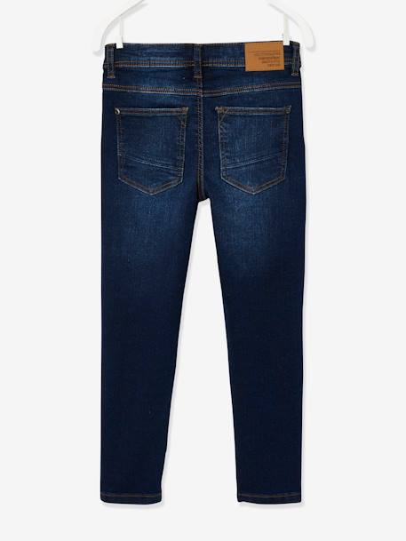 Slim fit jongensjeans Morphologik 'waterless' heupomtrek LARGE DENIM DONKERGRIJS+denimgrijs+double stone+RUW DENIM+STONE - vertbaudet enfant 
