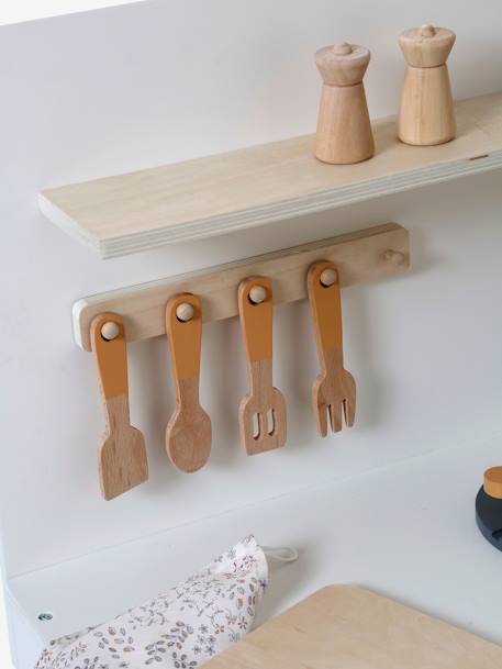 Kitchenette met FSC® houtgordijn meerkleurig - vertbaudet enfant 