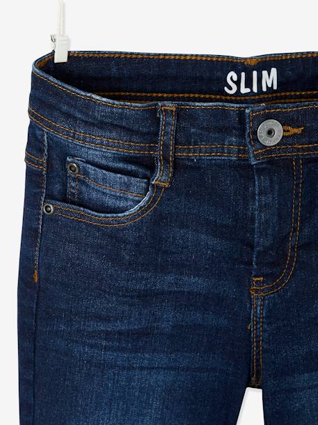 Slim fit jongensjeans Morphologik 'waterless' heupomtrek MEDIUM DENIM DONKERGRIJS+denimgrijs+double stone+RUW DENIM+STONE+zwart denim - vertbaudet enfant 
