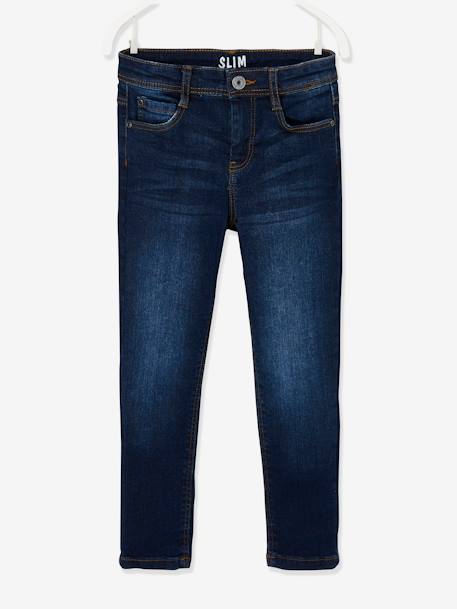 Slim fit jongensjeans Morphologik 'waterless' heupomtrek MEDIUM DENIM DONKERGRIJS+denimgrijs+double stone+RUW DENIM+STONE+zwart denim - vertbaudet enfant 