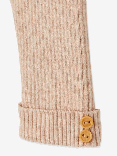 Tricot babylegging beige+groengrijs+oudroze+vanille - vertbaudet enfant 