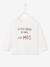T-shirt met lange mouwen en tekst voor baby's gemêleerd grijs+wit - vertbaudet enfant 