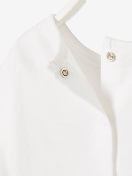 T-shirt met lange mouwen en tekst voor baby's gemêleerd grijs+wit - vertbaudet enfant 