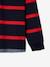 Gestreepte polo jongens effect 2-in-1 6680+donkerblauw+Engels groen+marineblauw+rood gestreept - vertbaudet enfant 