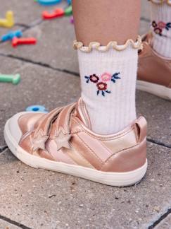 Sneakers met klittenband, kleutercollectie meisjes  - vertbaudet enfant