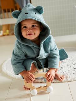 Baby-Badcape, badjas-Biologisch katoenen gaas* baby badjas, aanpasbaar Oeko-Tex®.