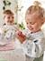 Slab lange mouwen meerkleurig+Plantenprint+roze (poederkleur)+vos - vertbaudet enfant 