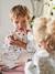 Slab lange mouwen meerkleurig+Plantenprint+roze (poederkleur)+vos - vertbaudet enfant 