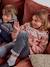 Rechte meisjesjeans met gebruikte details grijs - vertbaudet enfant 