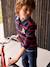 Gestreepte polo jongens effect 2-in-1 6680+donkerblauw+Engels groen+marineblauw+rood gestreept - vertbaudet enfant 