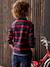 Gestreepte polo jongens effect 2-in-1 6680+donkerblauw+Engels groen+marineblauw+rood gestreept - vertbaudet enfant 