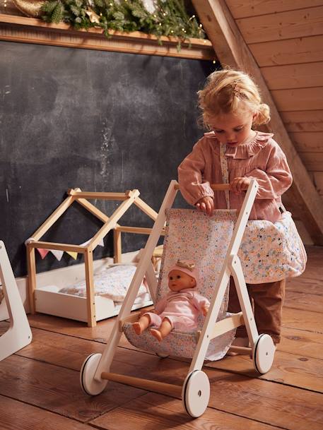 Bedhuis van FSC®-hout voor poppen meerkleurig - vertbaudet enfant 
