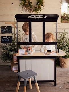 Speelgoed-Imitatiespelletjes-Keuken en etenswaren-FSC® houten restaurant