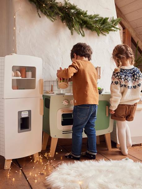 Houten design keukentje karamel+wit - vertbaudet enfant 