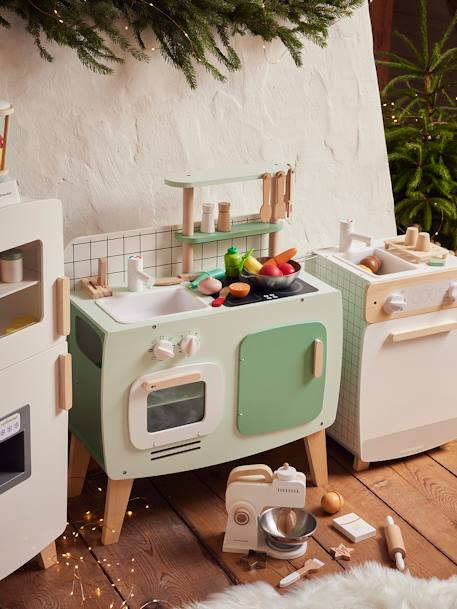 Houten design keukentje karamel+wit - vertbaudet enfant 