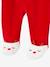Kerstcadeauset voor baby met fluwelen pyjamapakje + mutsje baksteenrood - vertbaudet enfant 