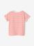Gestreept t-shirt met paillettenhartje voor meisjes gestreept ecru - vertbaudet enfant 