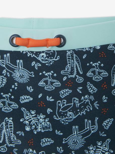 Babyzwembroek walvisprint jongen jeansblauw met print - vertbaudet enfant 