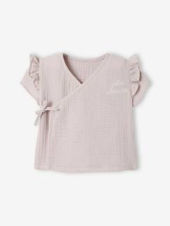 Baby-T-shirt, souspull-T-shirt-Babyhemdje voor pasgeborenen van gaaskatoen