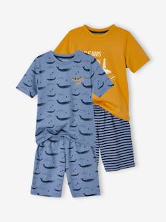 Jongens- Pyjama, surpyjama-Set van 2 Oeko-Tex® pyjama's voor jongens met walvissen