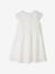 Formele jurk met 2-in-1 effect in macramé voor meisjes ivoor+nude - vertbaudet enfant 