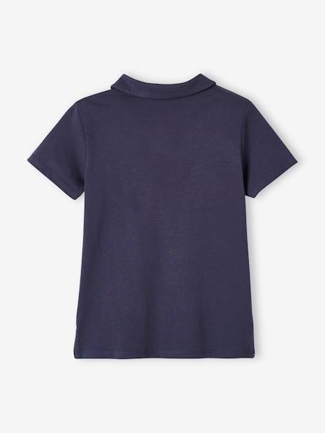 Set van 2 effen polo's voor jongens met korte mouwen blauwgroen+SET BLAUW+sinaasappel - vertbaudet enfant 