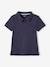 Set van 2 effen polo's voor jongens met korte mouwen blauwgroen+SET BLAUW+sinaasappel - vertbaudet enfant 