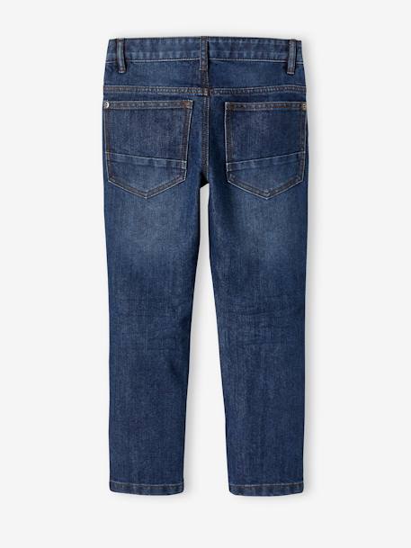 Onverwoestbare rechte jeans jongens denim stone+onbewerkt denim - vertbaudet enfant 