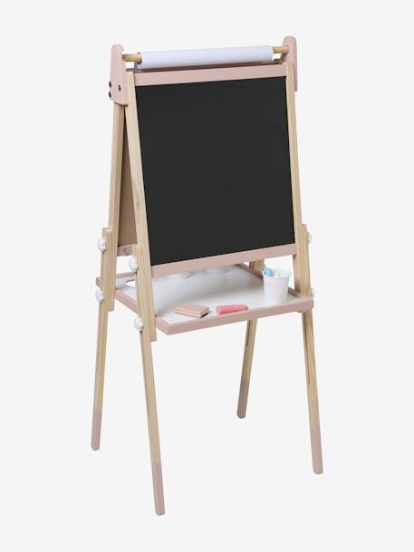 Vouwbaar bord, in 3 hoogtes verstelbaar meerkleurig+Roze+wit - vertbaudet enfant 