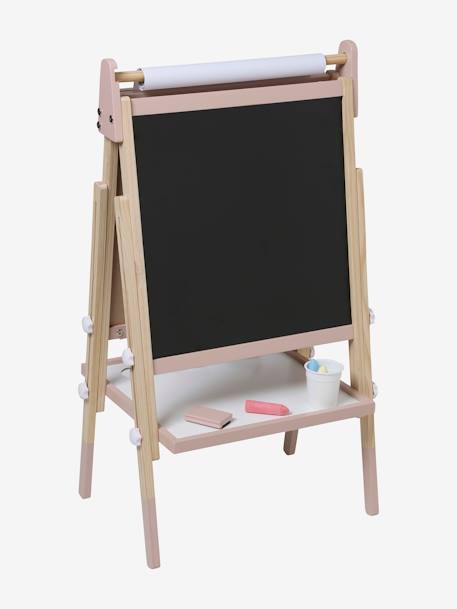Vouwbaar bord, in 3 hoogtes verstelbaar meerkleurig+Roze+wit - vertbaudet enfant 