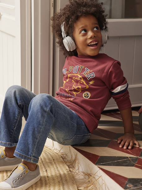 Jongensjeans met losse pasvorm en laag kruis stone - vertbaudet enfant 