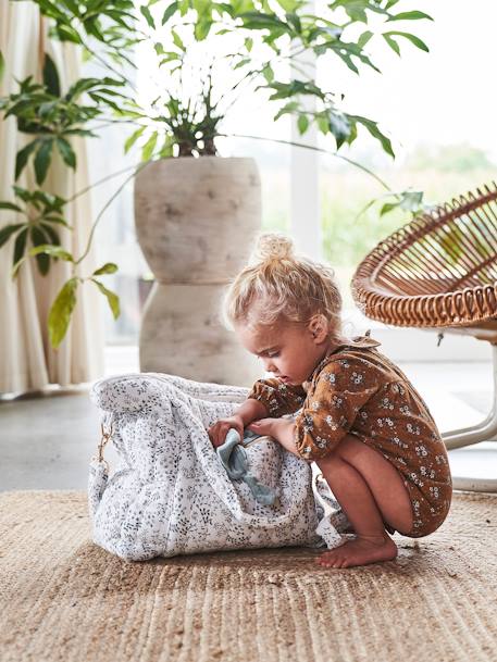 Luiertas Pluim beige, bedrukt+IVOOR MET PRINT+plantaardig ivoor+vanille+wit, bedrukt - vertbaudet enfant 