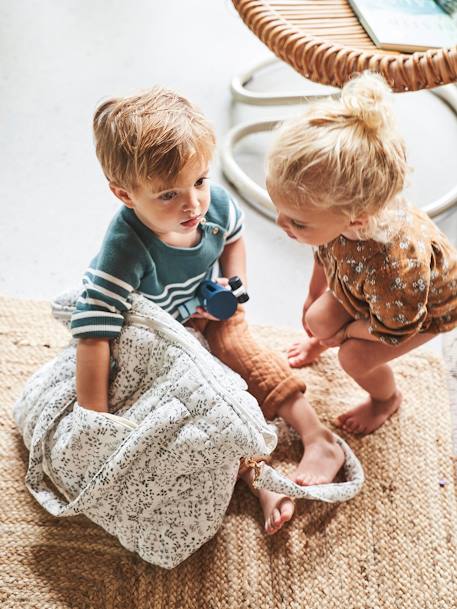 Luiertas Pluim beige, bedrukt+IVOOR MET PRINT+plantaardig ivoor+vanille+wit, bedrukt - vertbaudet enfant 