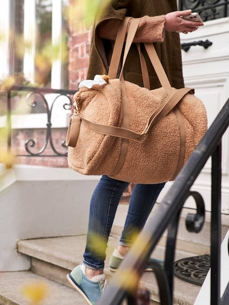 Baby Roll pluche luiertas beige+koffie - vertbaudet enfant 