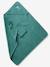 Badcape + washand personaliseerbaar Oeko-Tex® blauwgroen+framboos+medium blauw+oker+poederroze+wit+zeegroen - vertbaudet enfant 