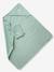 Badcape + washand personaliseerbaar Oeko-Tex® blauwgroen+framboos+medium blauw+oker+poederroze+wit+zeegroen - vertbaudet enfant 