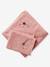 Badcape + washand personaliseerbaar Oeko-Tex® blauwgroen+framboos+medium blauw+oker+poederroze+wit+zeegroen - vertbaudet enfant 