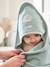 Badcape + washand personaliseerbaar Oeko-Tex® blauwgroen+framboos+medium blauw+oker+poederroze+wit+zeegroen - vertbaudet enfant 