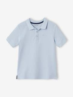 -Poloshirt met korte mouwen voor jongens met borduurwerk op de borst