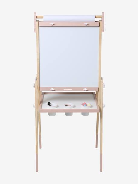 Vouwbaar bord, in 3 hoogtes verstelbaar meerkleurig+Roze+wit - vertbaudet enfant 