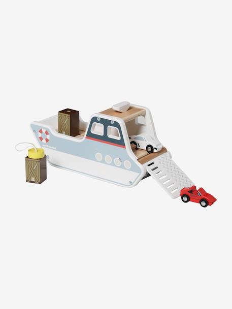 Containerschip van FSC®-hout meerkleurig - vertbaudet enfant 