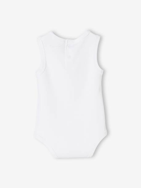 Set van 5 interlock rompertjes voor baby set wit - vertbaudet enfant 