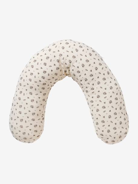 Hoes voor borstvoedingskussen beige, bedrukt+Bloemenprint+roze, bedrukt - vertbaudet enfant 