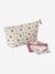 Toilettas voor kind in katoengaas beige, bedrukt+grijsblauw+print bloemen zolder+roze, bedrukt - vertbaudet enfant 