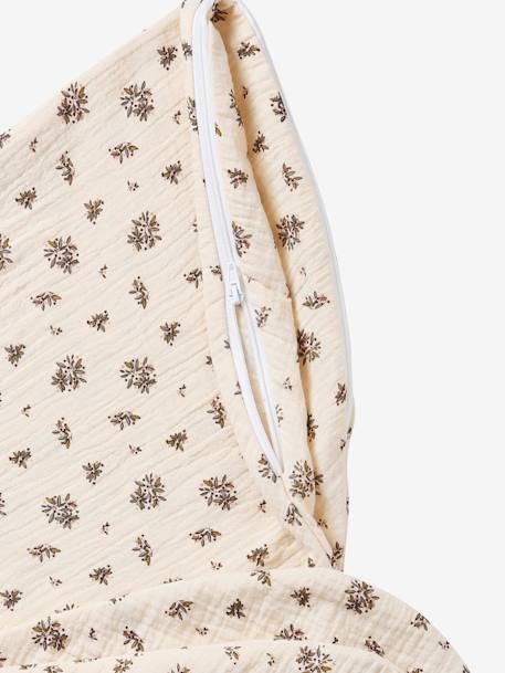 Hoes voor borstvoedingskussen beige, bedrukt+Bloemenprint+roze, bedrukt - vertbaudet enfant 