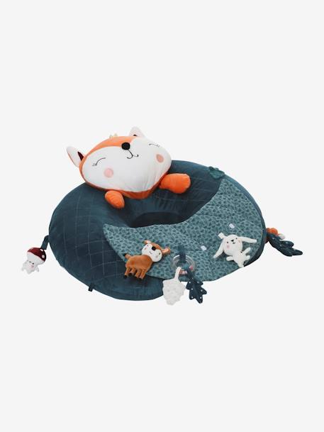 Ontdekkingskussen voor baby's ecru+groen+rood+wit - vertbaudet enfant 
