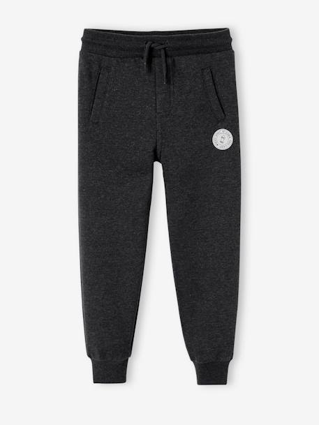 Joggingbroek van molton jongens dennen+donker leisteenblauw+gemêleerd zwart+grijs+marineblauw, gechineerd+middenblauw+oker+zwart - vertbaudet enfant 