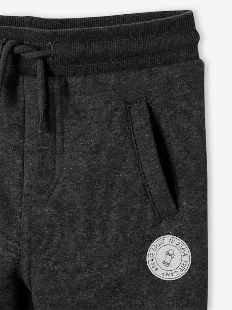 Joggingbroek van molton jongens dennen+donker leisteenblauw+gemêleerd zwart+grijs+marineblauw, gechineerd+middenblauw+oker+zwart - vertbaudet enfant 